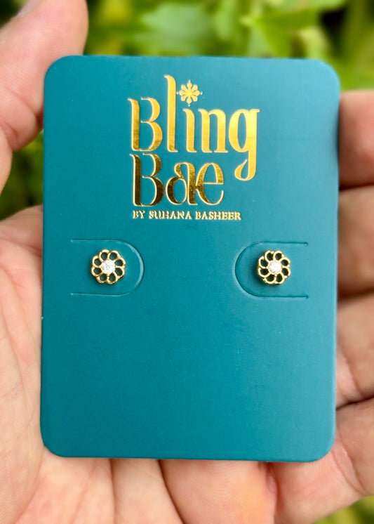 Sunflower Glow Mini Studs ✨ (316L Grade)