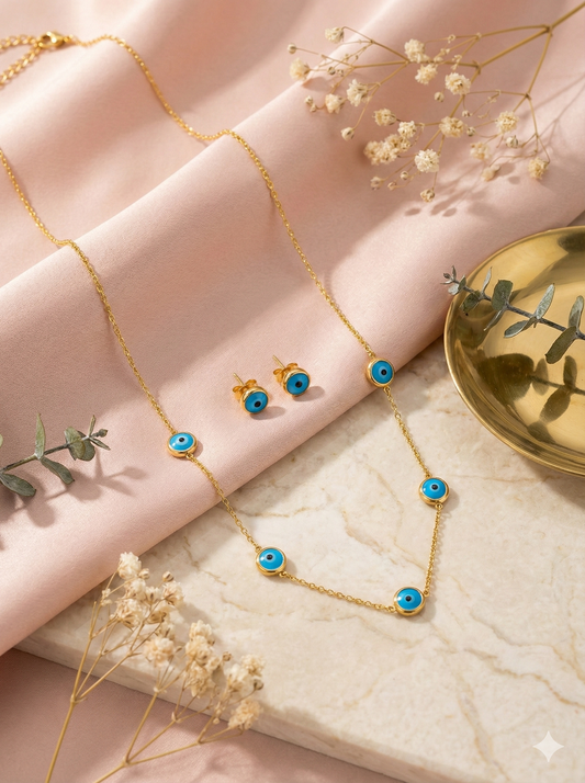 The Guardian Necklace & Earrings Set