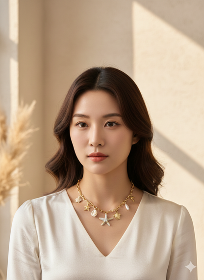 Ocean Treasure Charm Necklace