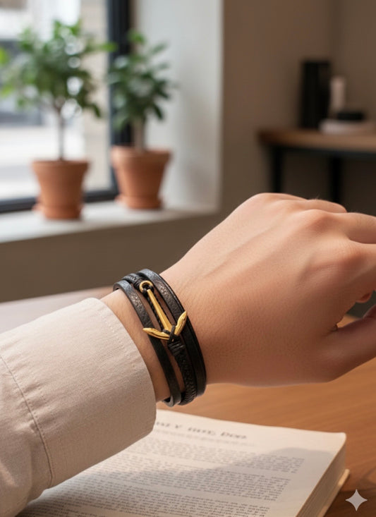 Aurelius Anchor Noir Wristbands
