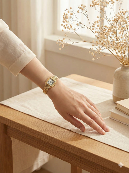 Scottie Panthere Classic Luxury 18k Gold Plated Watch