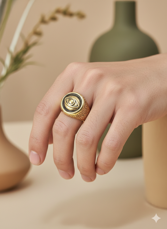 Evil Eye Signet Rings