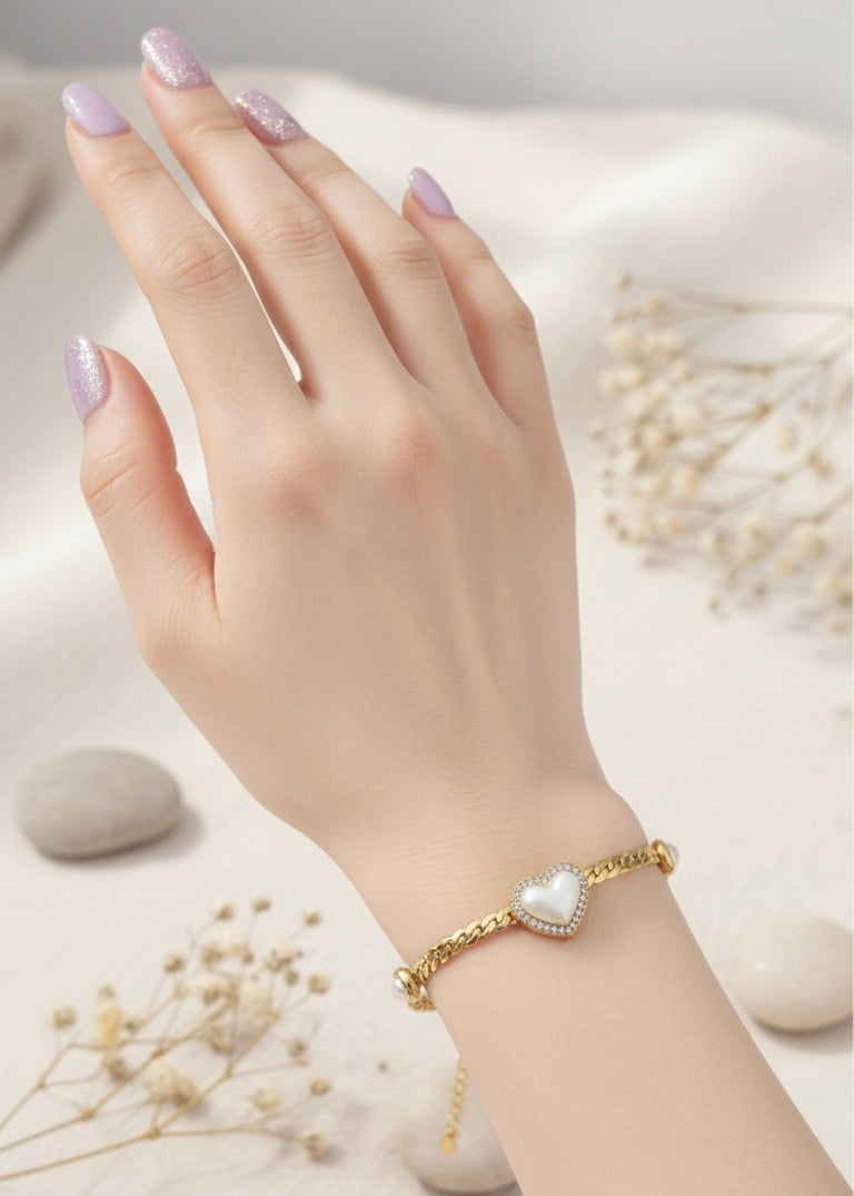 Heart Of Pearl Bracelets