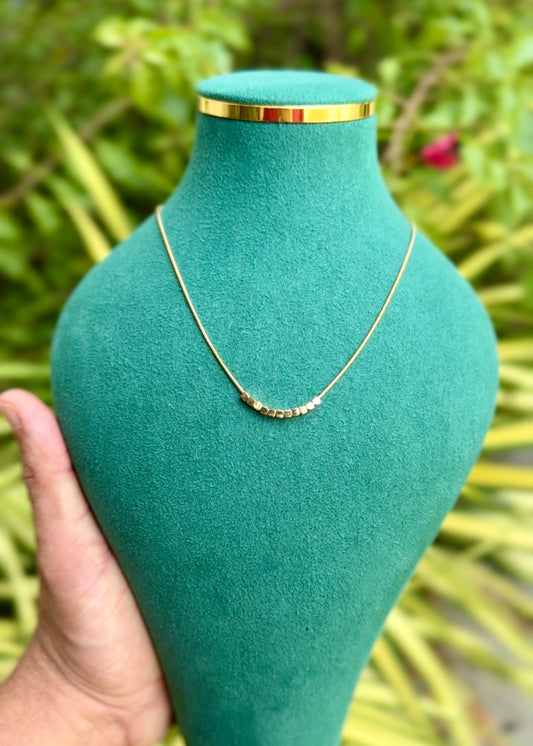 Minimal Cube Glow Necklace ✨