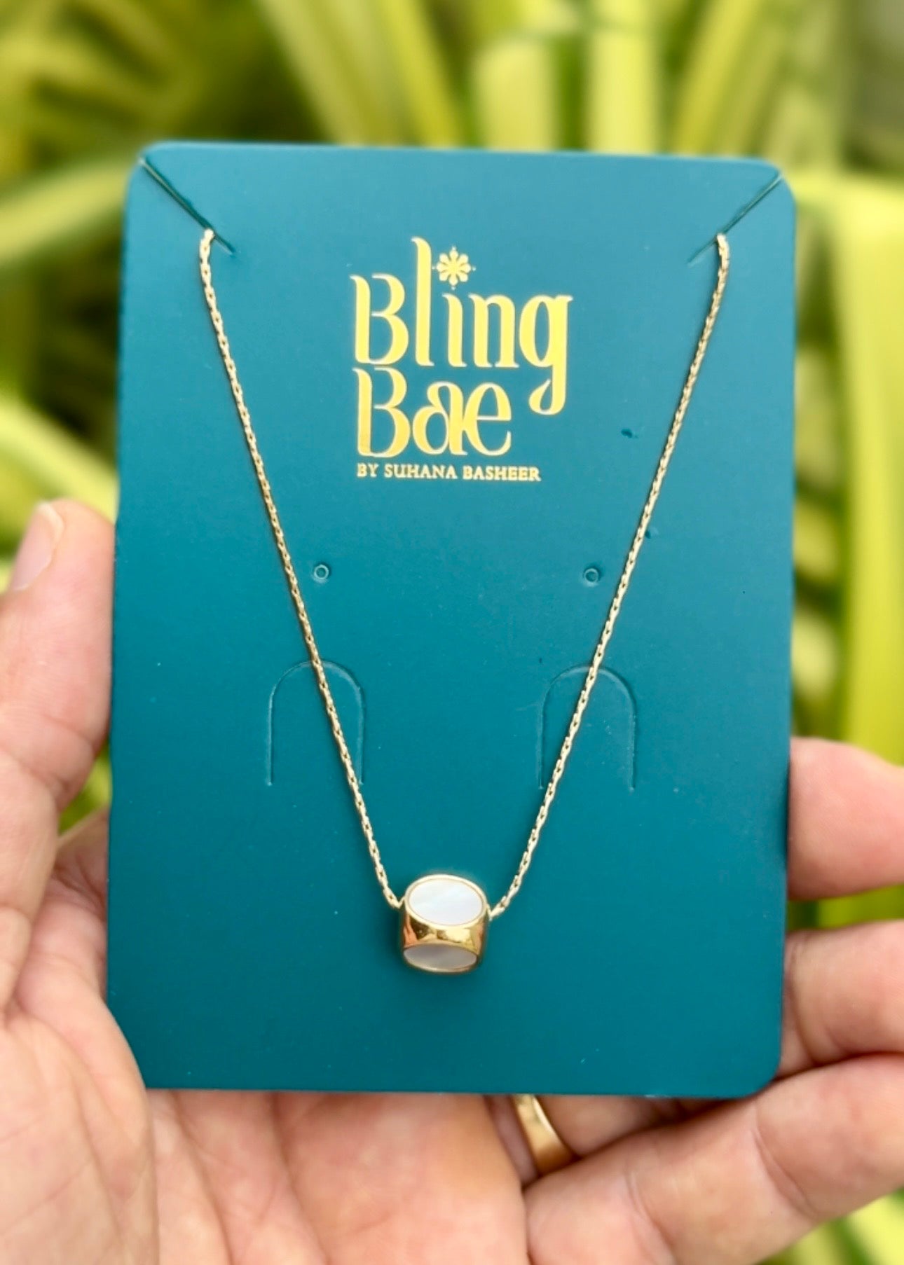 Moonstone Barrel Necklace ✨ (316L Grade)