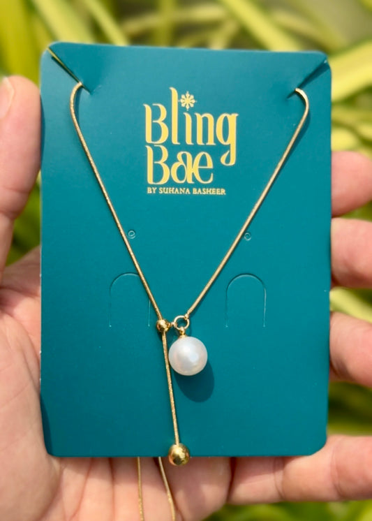 Pearl Drop Grace Necklace 🤍✨