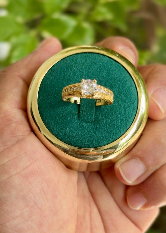 Classic Milgrain Shimmer Ring✨(Adjustable)