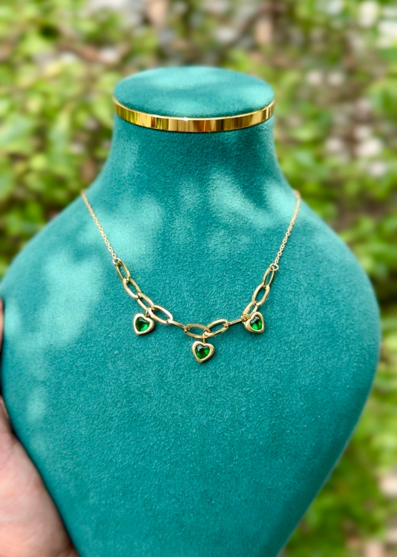 Emerald Heart Charm Necklace 💚✨