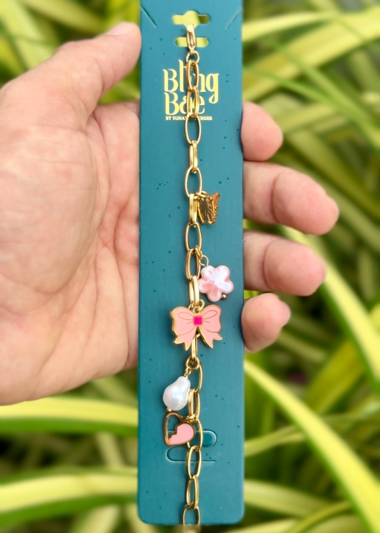 Pink Charm Delight Bracelet 🎀✨