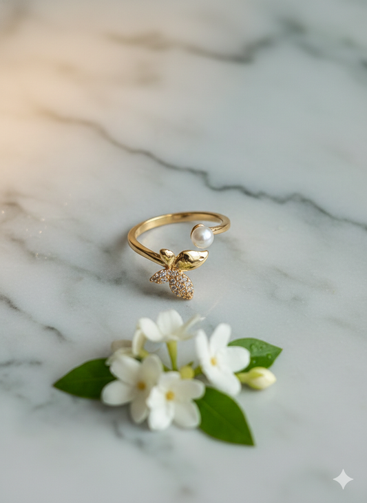 Dewdrop & Wing Rings (Adjustable)