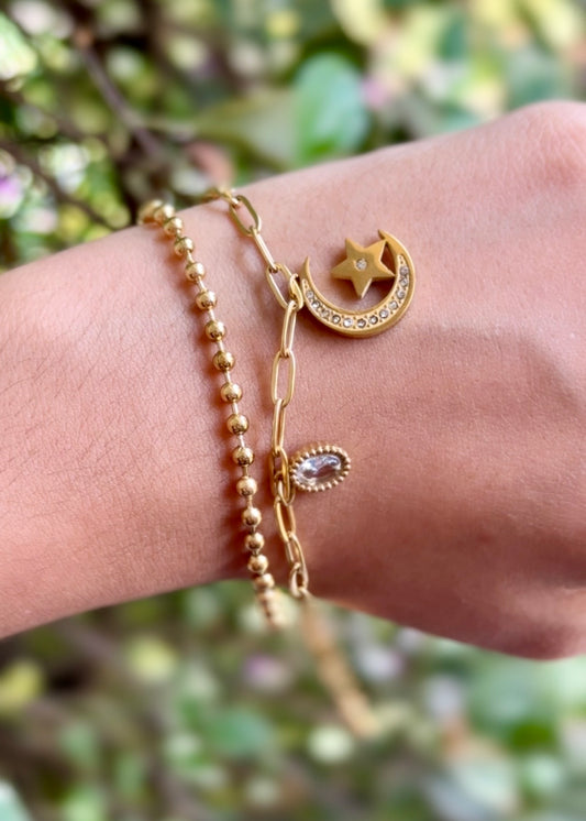 Celestial Star Luxe Bracelets ✨🌙💛