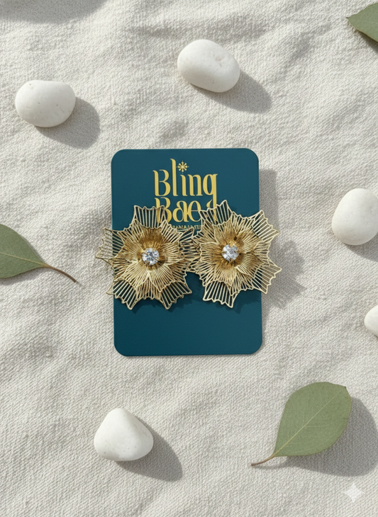 Golden Bloom Earrings