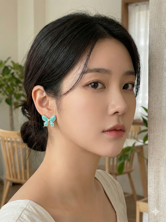 Bluebell Butterfly Earrings