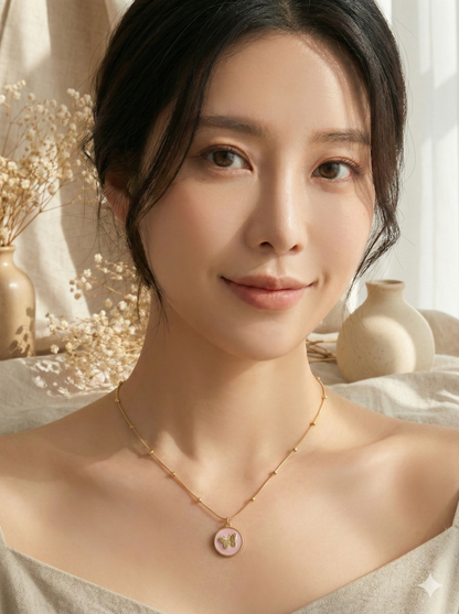 The Blush Butterfly Necklace