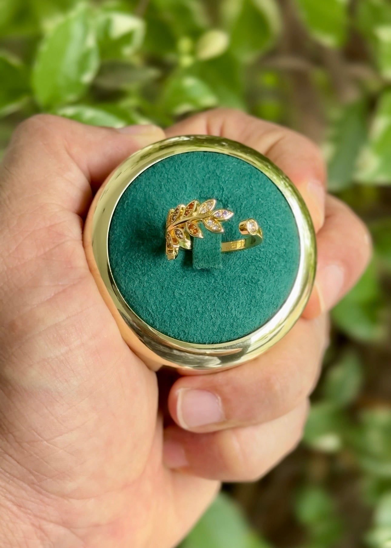 The Aurelia Laurel Bypass Ring✨(Adjustable)