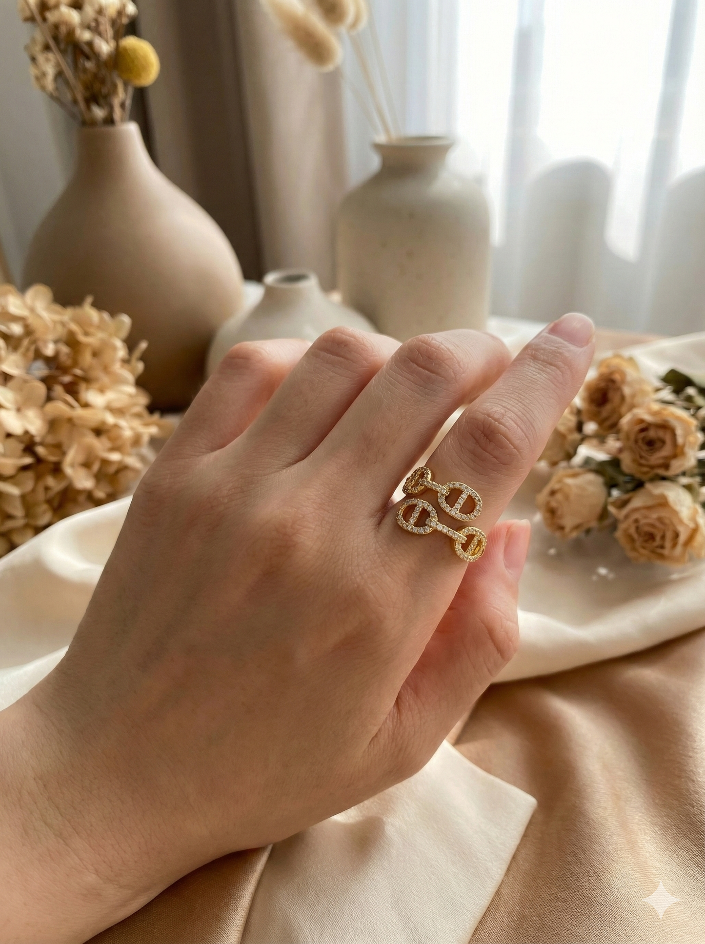 Calm Chain Rings (Adjustable)