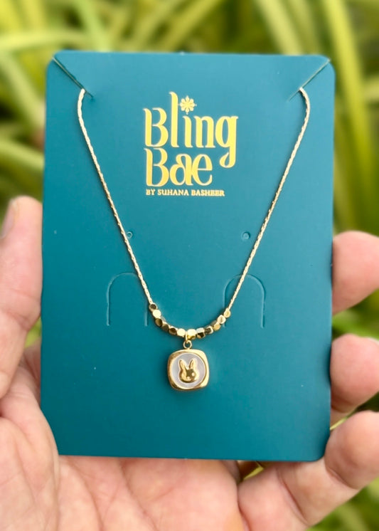 Bunny Glow Charm Necklace ✨