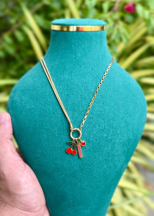 Cherry Charm Delight Necklace 🍒