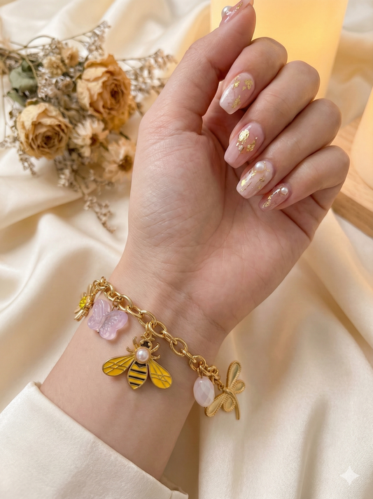 Golden Garden Charm Bracelets