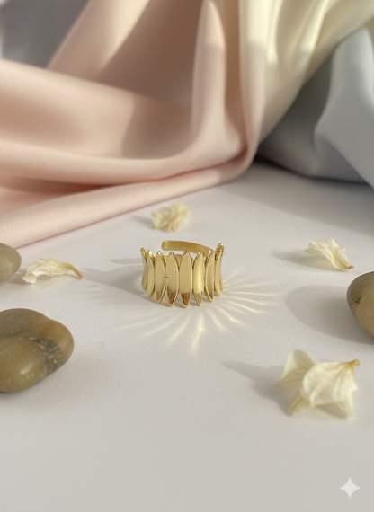 Solar Spike Crown Rings (Adjustable)