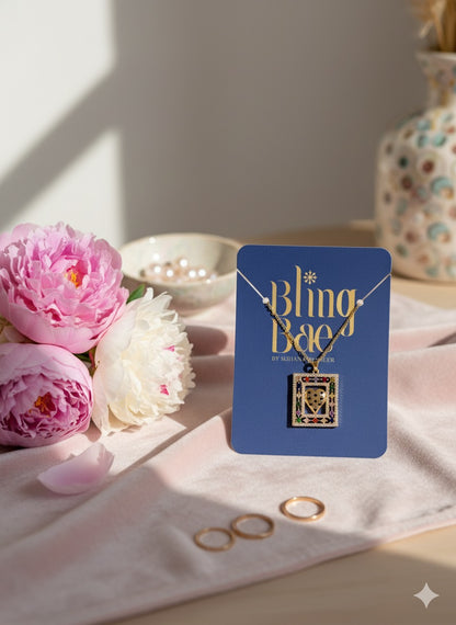 Geometric Garden Chain With Pendant