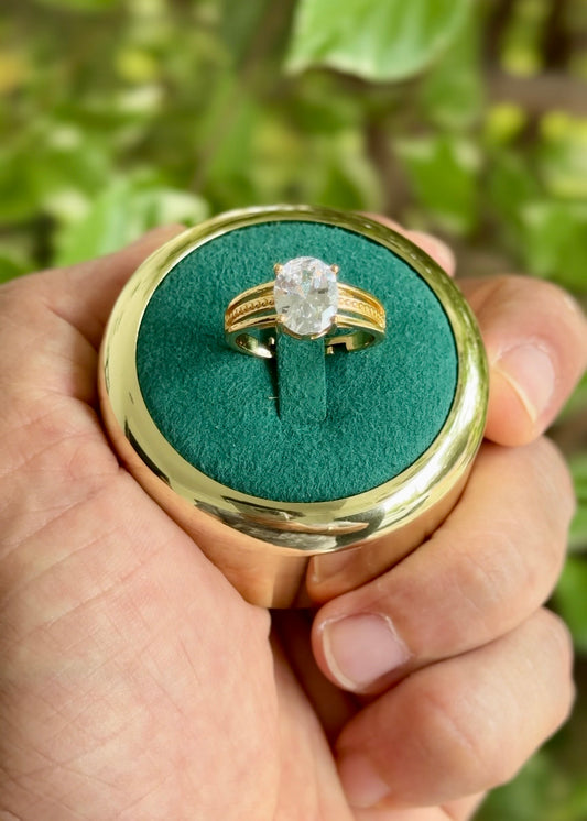 The Solitaire Oval Empress Ring✨(Adjustable)