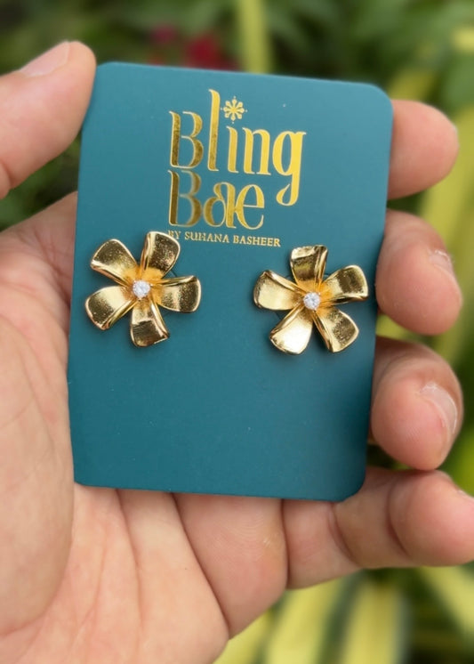 Golden Bloom Spark Studs