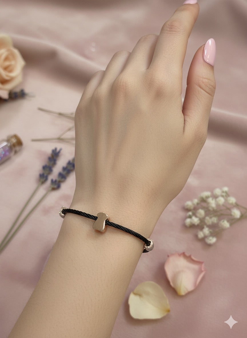 Trio Embrace Cuff Bangle (Black color)