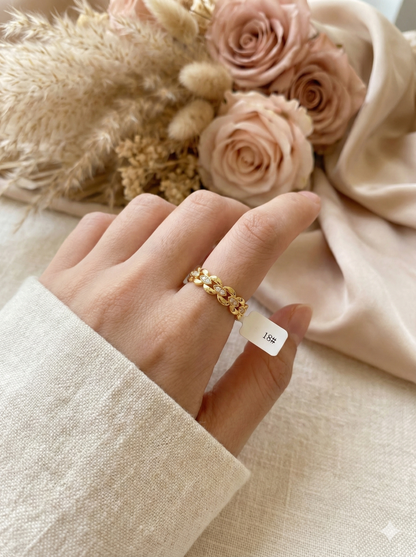 Golden Blossom Rings