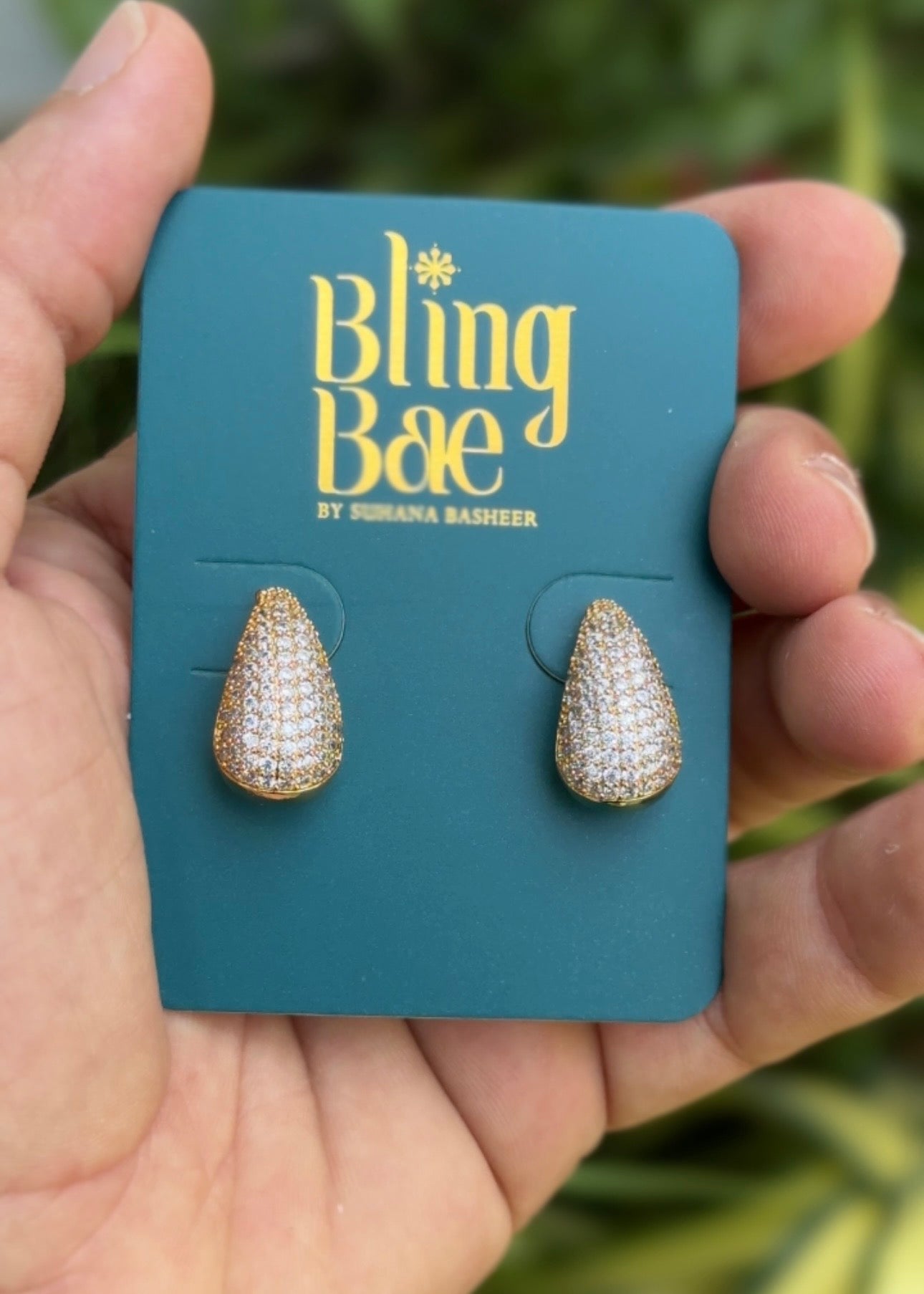 Golden Dew Drop Earrings