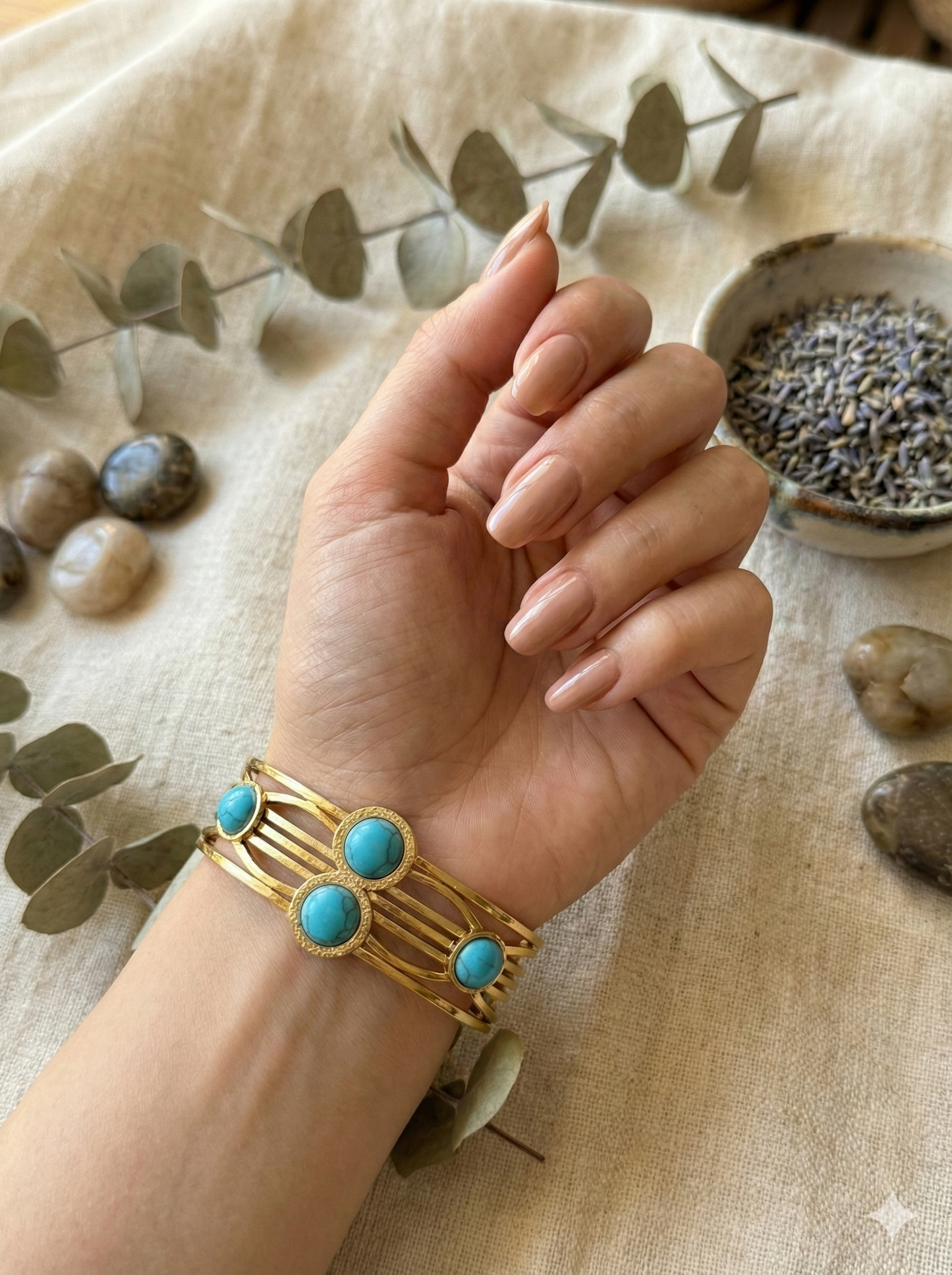 Azure Aura Cuff Bangle