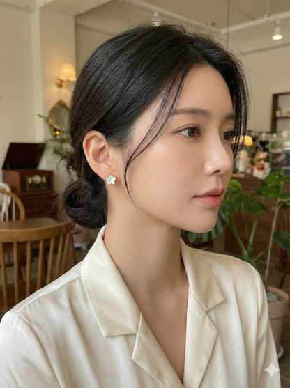 Ivory Bloom Studs