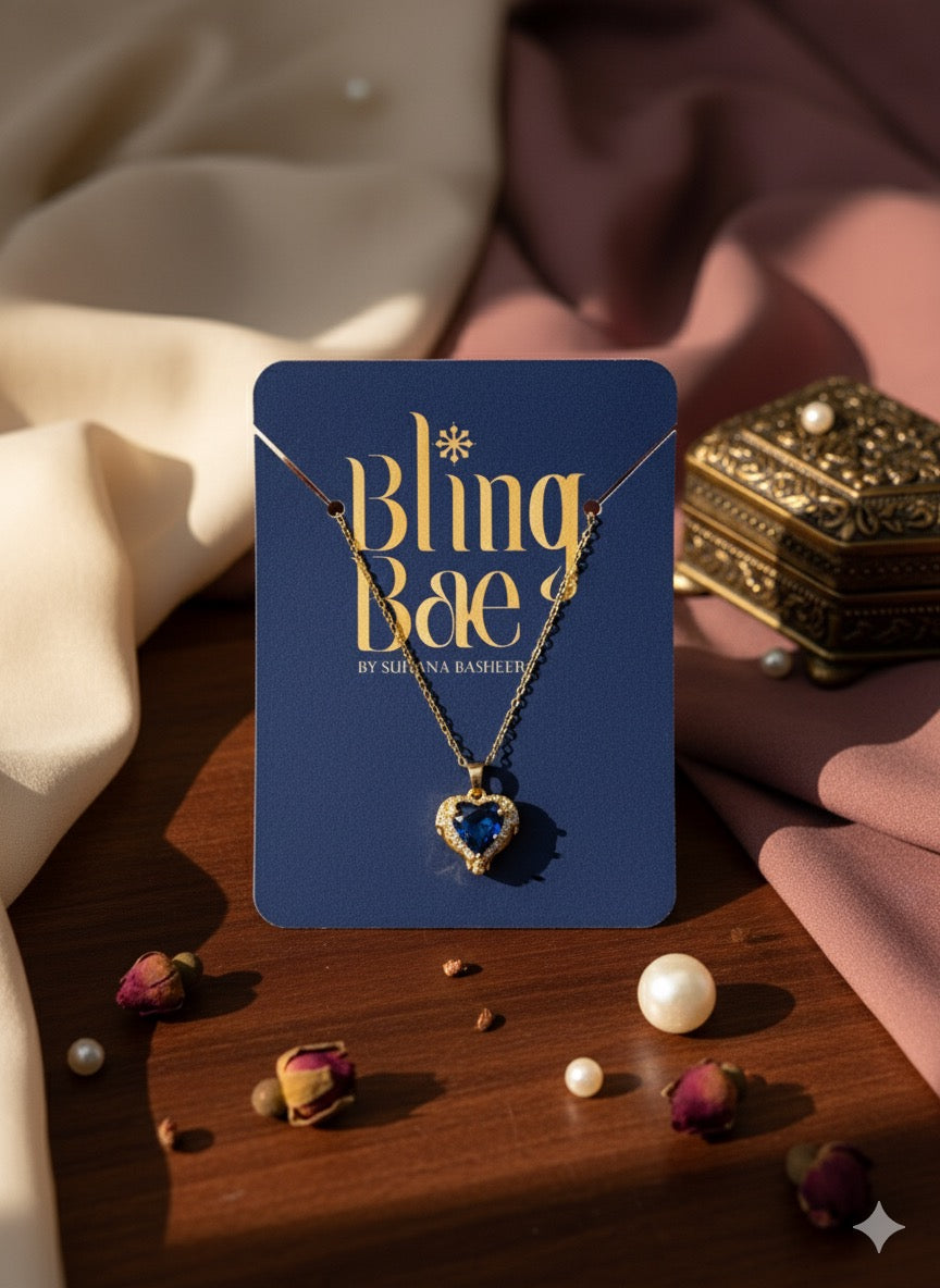 Crimson Allure Chain With Pendant